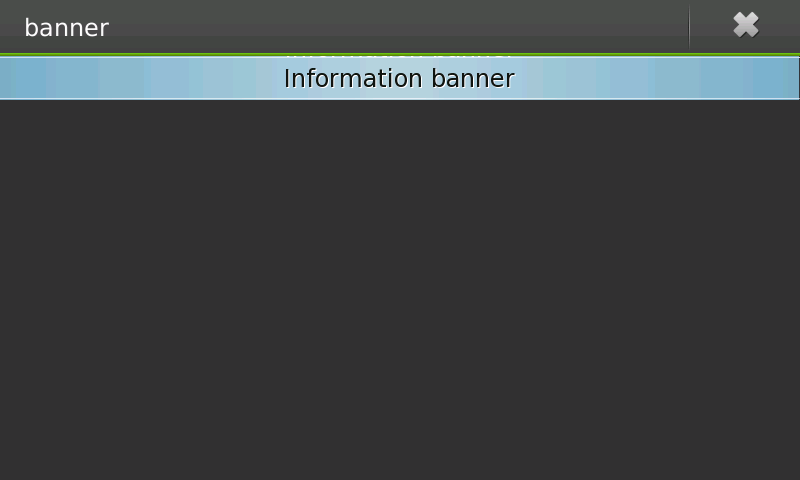 Screenshot of banner