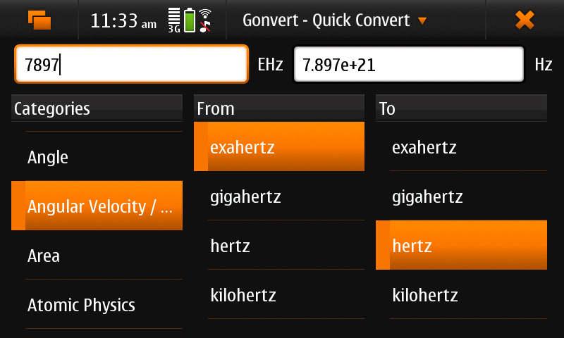 Screenshot of Gonvert showing ‘Quick convert’ view