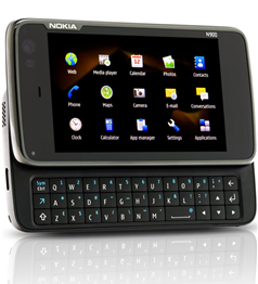 Photo of N900 with extended hardware keyboard