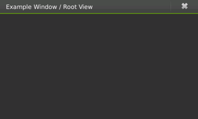 Screenshot of root view